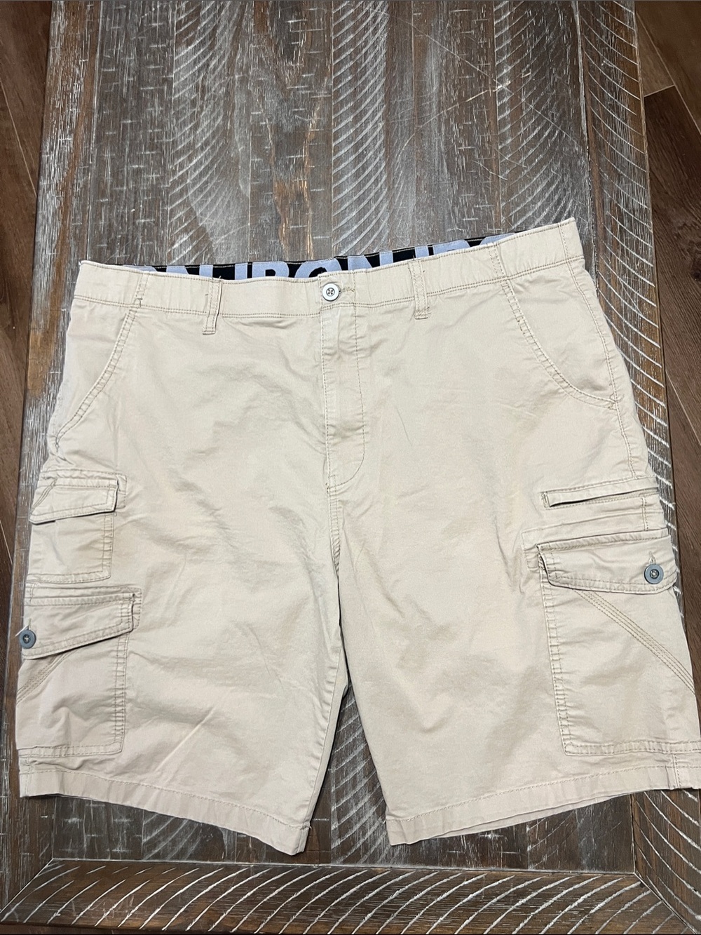 Iron Men's Khaki Cargo Shorts